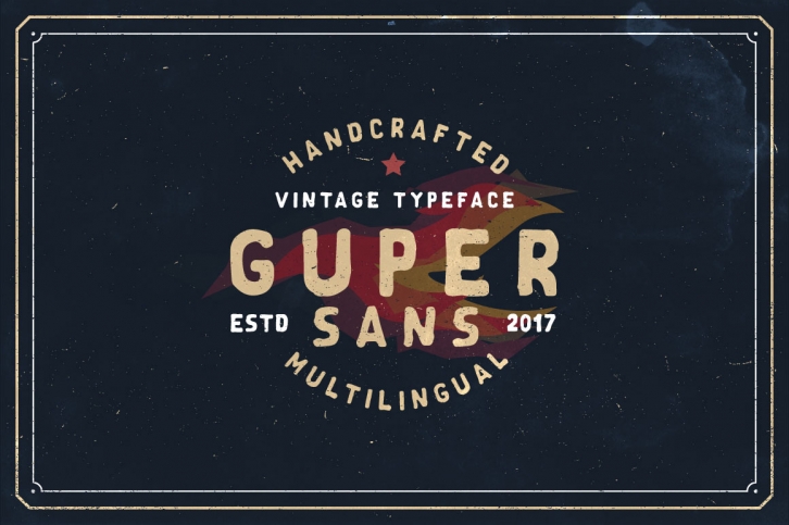 Guper Sans - Handcrafted Font Font Download