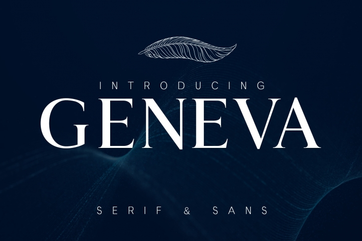 GENEVA - A family of 8 fonts Font Download