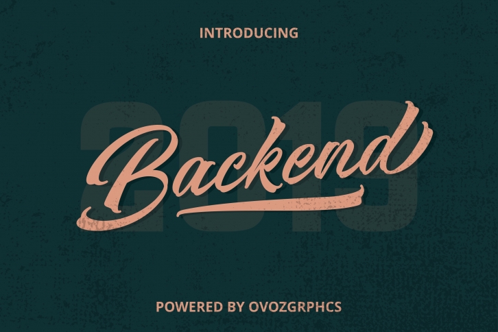 Backend Script Font Font Download