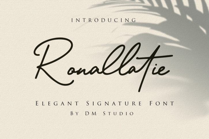 Ronallatie - Elegant Signature Font Font Download