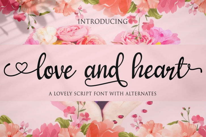 love and heart Font Download