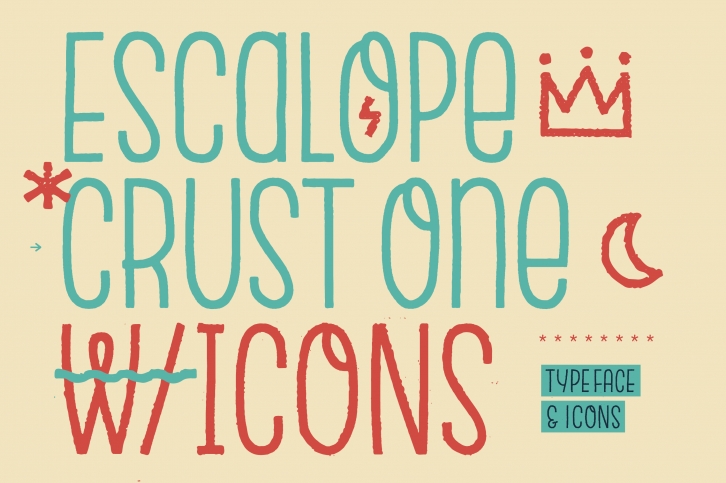 Escalope Crust One + Icons Font Download