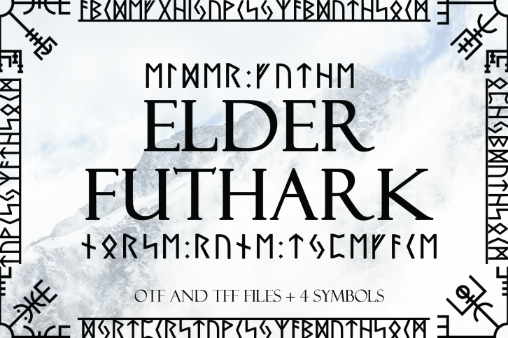 Norse Elder Futhark Typeface Font Download