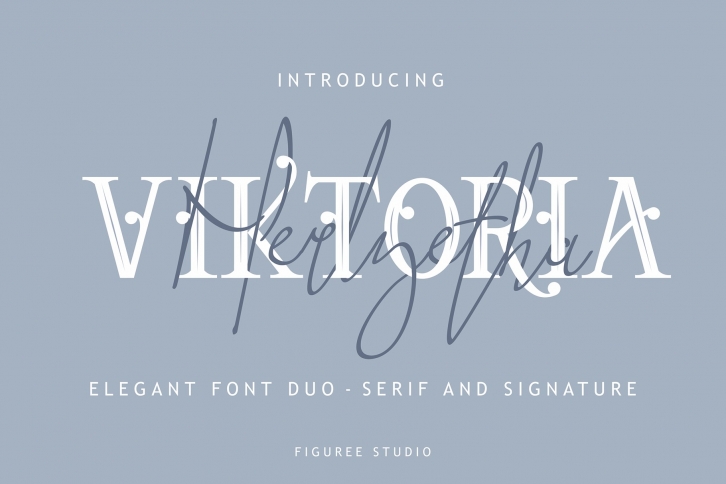 Viktoria  Elegant Font Duo Font Download