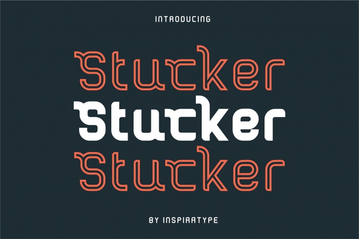 Stucker - Regular, Bold & Inline Font Download