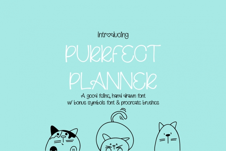 Purrfect Planner Font Download