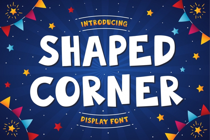 Shaped Corner | Display Font Font Download
