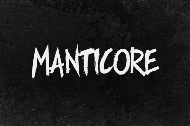 Manticore - Brush Font Font Download