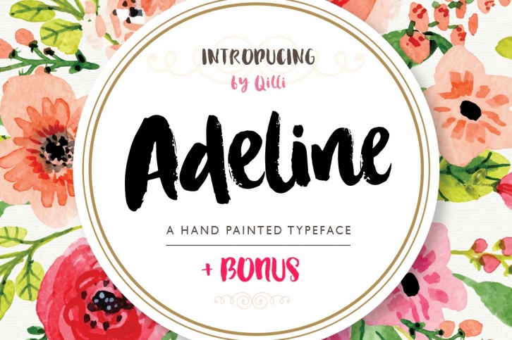 Adeline Typeface - Brush Script Font Download