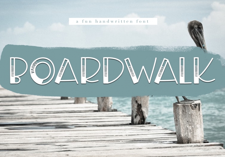 Boardwalk - A Fun Handwritten Font Font Download