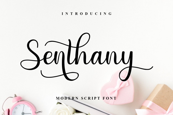 Senthany Modern Script Font Font Download