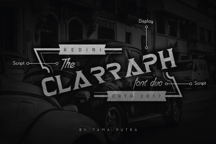 Clarraph Display and Handwritten Font Duo Font Download
