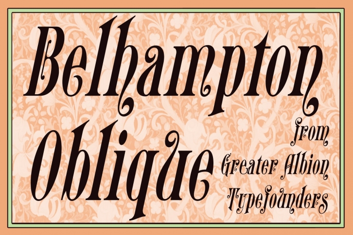 Belhampton Oblique Font Download