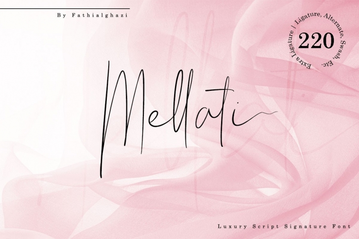 Mellati - Luxury Script Signature Font Font Download