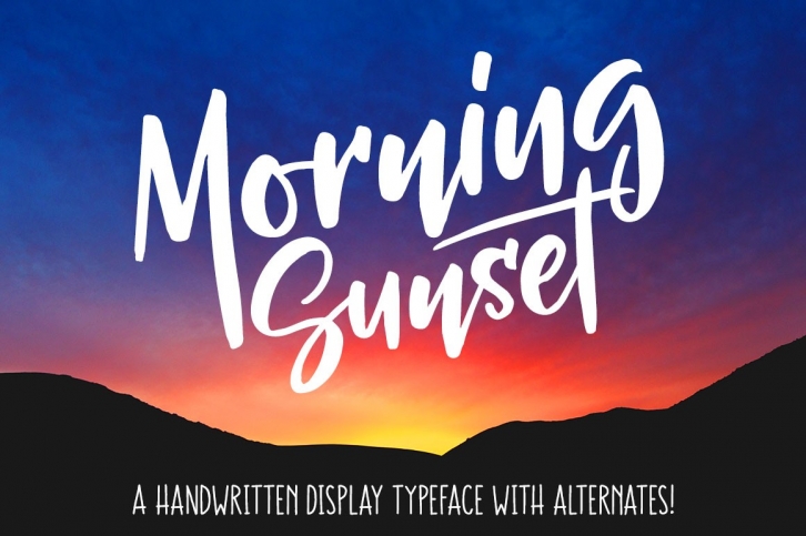 Morning Sunset Font Download