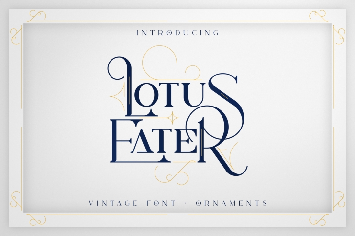 Lotus Eater - Vintage Font Extras Font Download