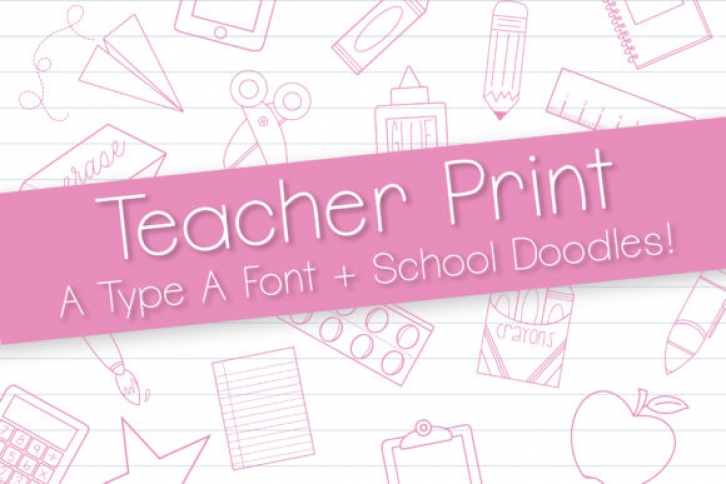 Teacher Print Font Download