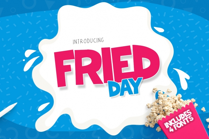 Fried Day Font Family (4 Fonts) Font Download