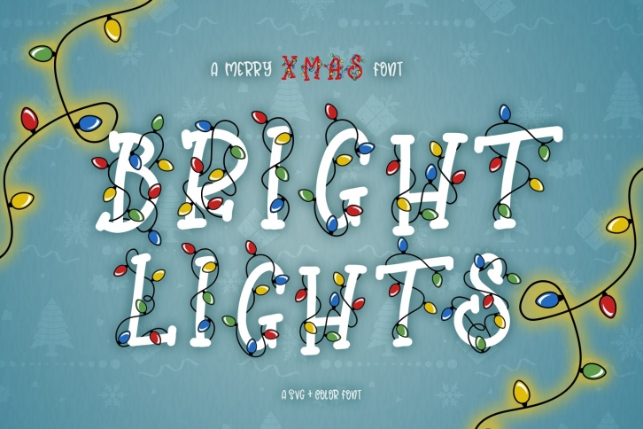 Bright Lights  A Merry Christmas Font Font Download