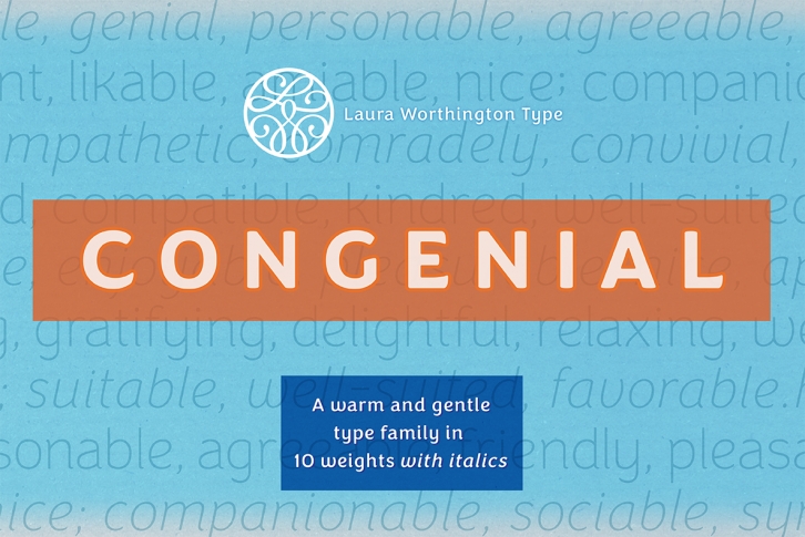 Congenial Italic Thin Font Download
