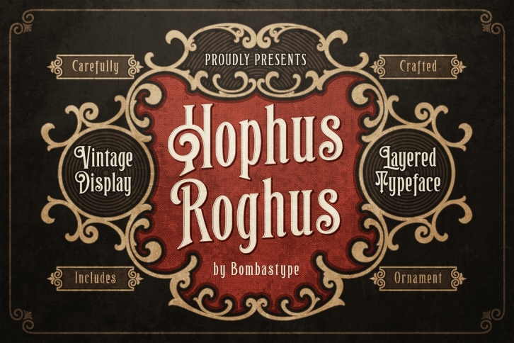 Hophus Roghus - Layered & Ornaments Font Download