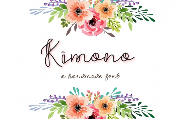 Kimono - A decorative font Font Download