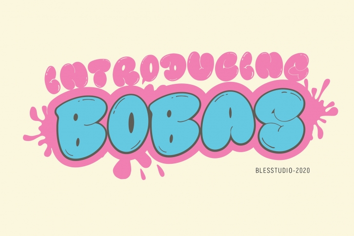 Bobas - Baloon Font Font Download