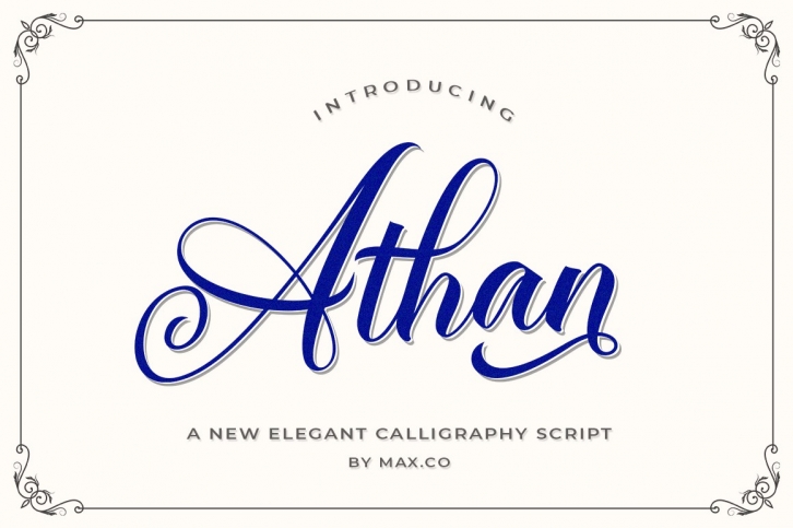 Athan Script Font Download