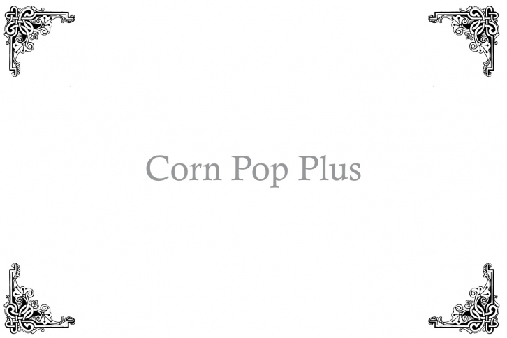 CornPop Plus Font Download