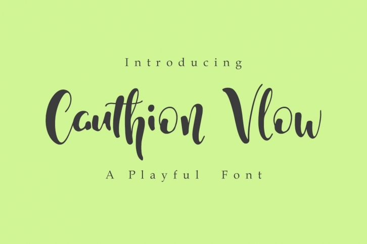 Cauthion Vlow Font Download