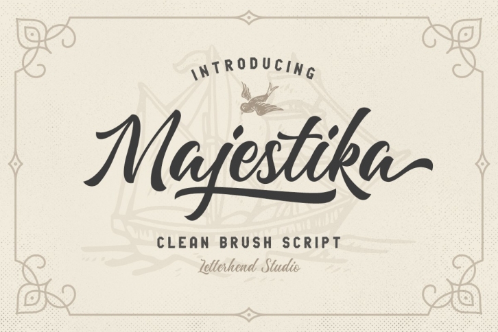 Majestika - Clean Brush Script Font Download