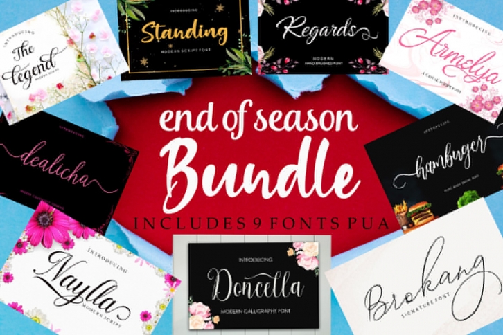 end of season bundle Font Download