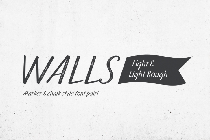 Walls Light & Walls Rough Light Font Download