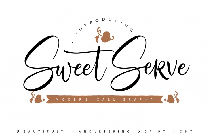 SweetServe | Modern Calligraphy Script Font Font Download