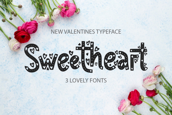 Sweetheart font family Font Download