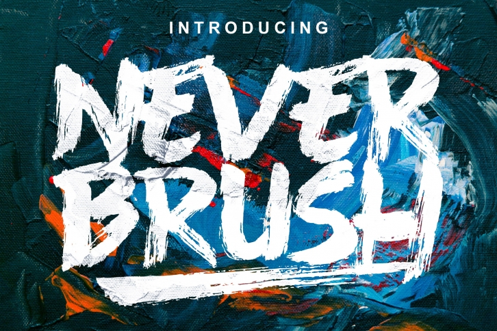 Never Brush - Handwritten Font Font Download