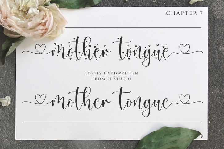 Mother Tongue - 2 Styles Font Font Download