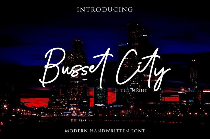 Busset City Excellent Handwritten Font Download