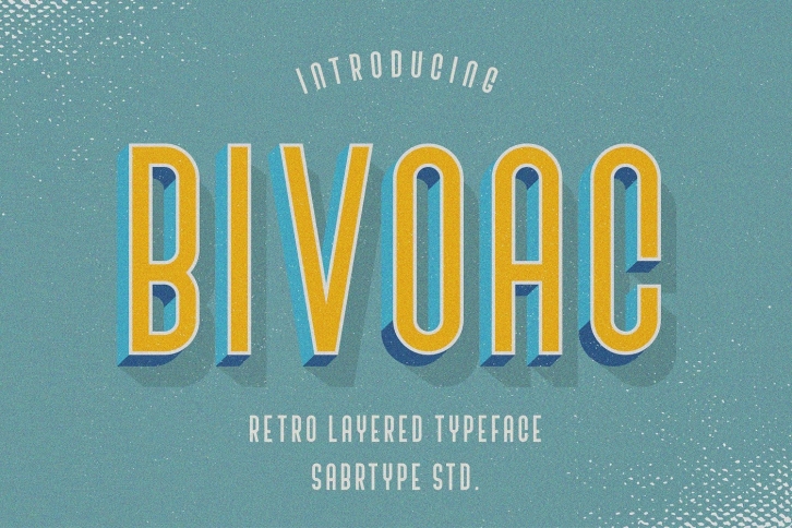 SALE! Bivoac Layered Font Font Download