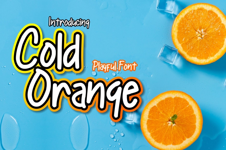 Cold Orange | Playful Font Font Download