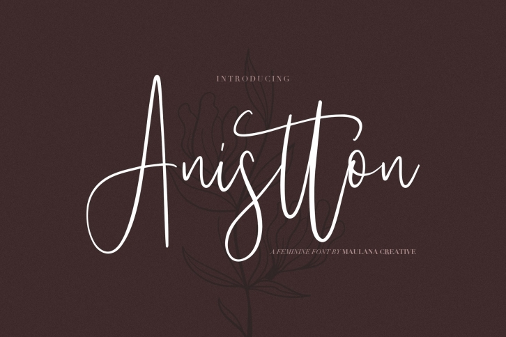 Anistton - Feminine Font Font Download