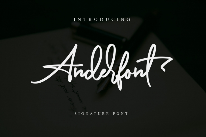 Anderfont - a Signature Font Font Download