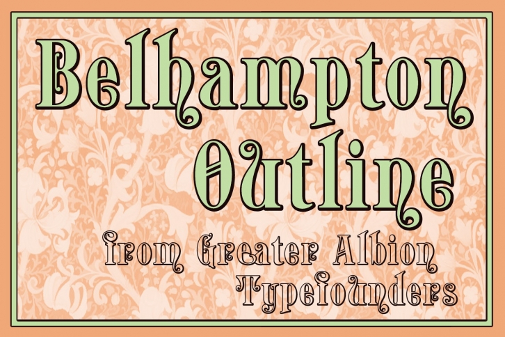Belhampton Embossed Font Download