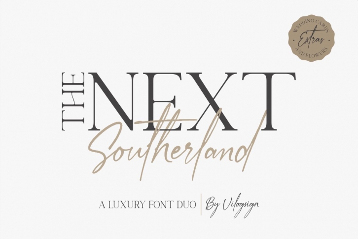 The Next Southerland Luxury Font Duo Font Download
