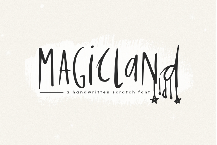 Magicland - A Handwritten Font Font Download