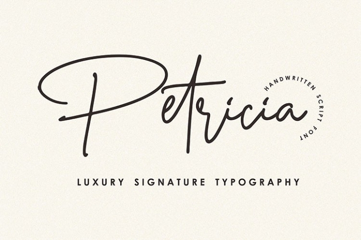 Petricia - Handwritten Script Font Font Download