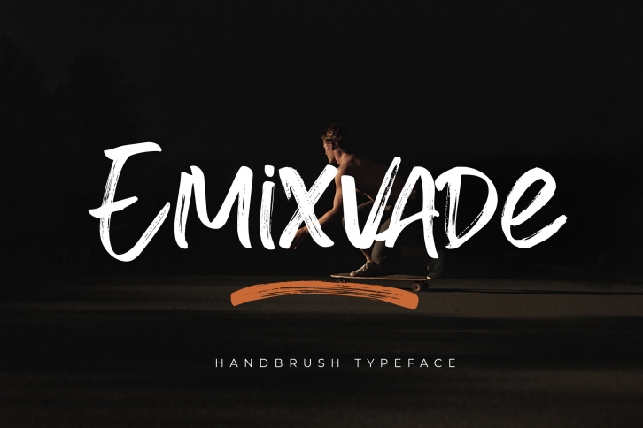 Emixvade - Handbrush Font Font Download