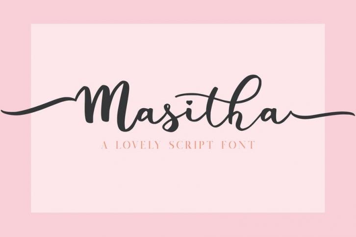 Masitha - A Lovely Script Font Font Download