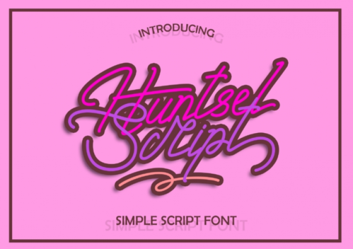 Huntsel Script Font Download