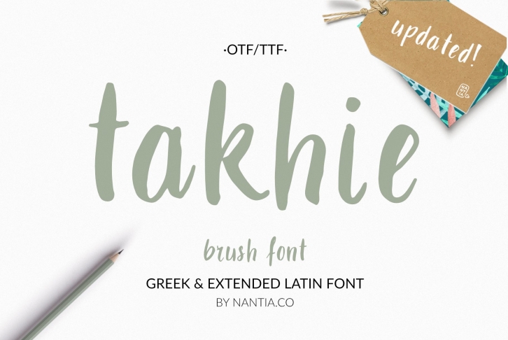 Takhie Pro | Multilingual Brush Font Font Download